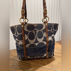 COACH Denim Legacy 65th Anniversary Signature Tote Purse 11179 Y2K